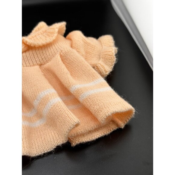 VTG Cabbage Patch Kids Peach Ducky Dress Top Doll CPK Knit Outfit 1983 Coleco - Picture 7 of 10